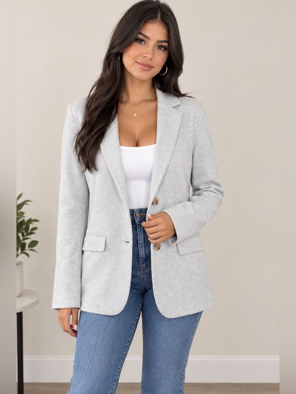 NWT Faherty Inlet Cotton Blend Knit Blazer SZ XX-Large HEATHER GREY #1